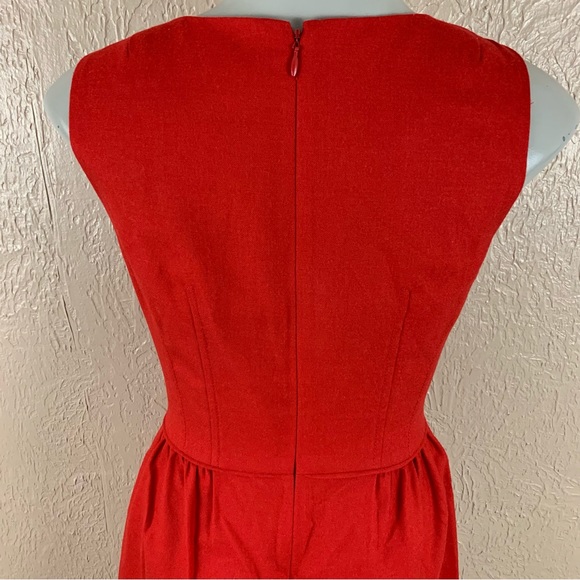 J. Crew Red Wool Blend Dress - Picture 7 of 16